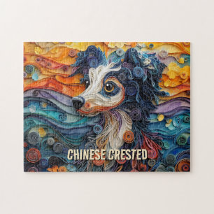 Portrait "Chinesisch entworfener Nachmittagskunst" Puzzle