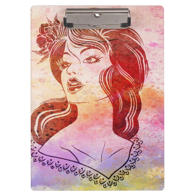 Portrait Clipboard Klemmbrett (Vorderseite)