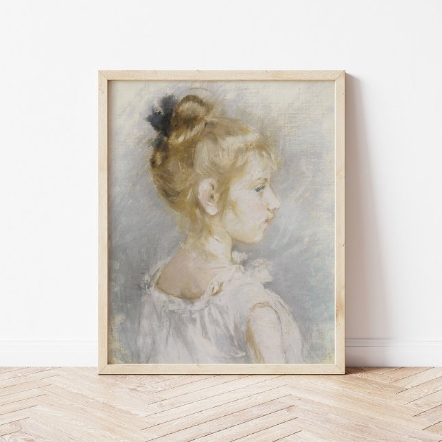 Portrait de Blanche Pontillon | Berthe Morisot Poster (Von Creator hochgeladen)
