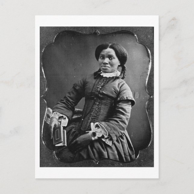 Portrait der afroamerikanischen Frau ~ 1850 Postkarte (Vorderseite)