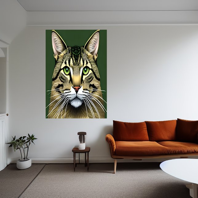 Portrait der bezaubernden Katze | AI Art Poster (Von Creator hochgeladen)