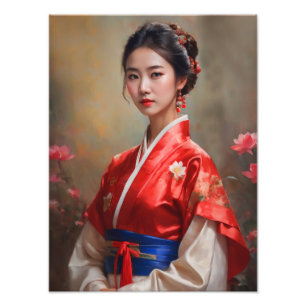 Portrait der Chinesischen Prinzessin Fotodruck