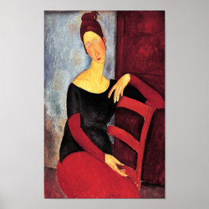 Portrait der Ehefrau des Künstlers, Modigliani Poster