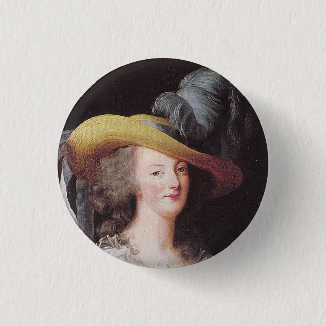 Portrait der französischen Königin, Marie Antoinet Button (Vorderseite)