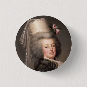 Portrait der französischen Königin, Marie Antoinet Button