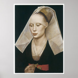 Portrait der Frau, 1460 Poster