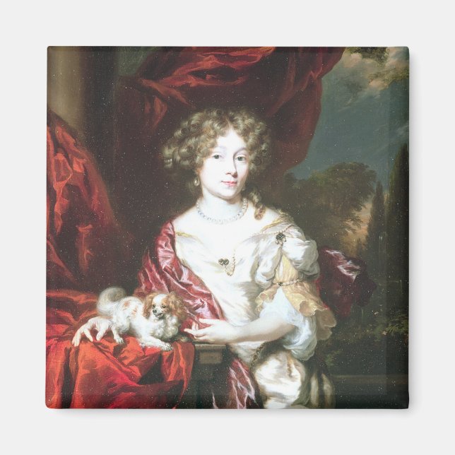 Portrait der Frau, 1677 Magnet (Vorne)