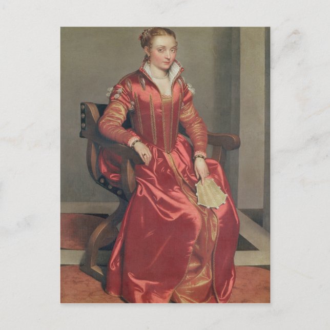 Portrait der Frau, c.1555-60 Postkarte (Vorderseite)