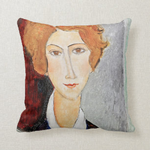Portrait der Frau, Modigliani Kissen