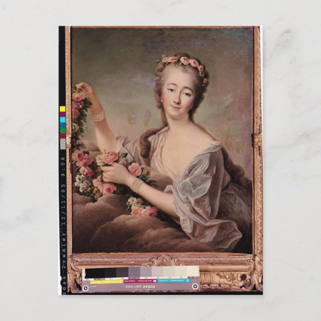 Portrait der Grafschaft Barry als Flora Postkarte (Vorderseite)