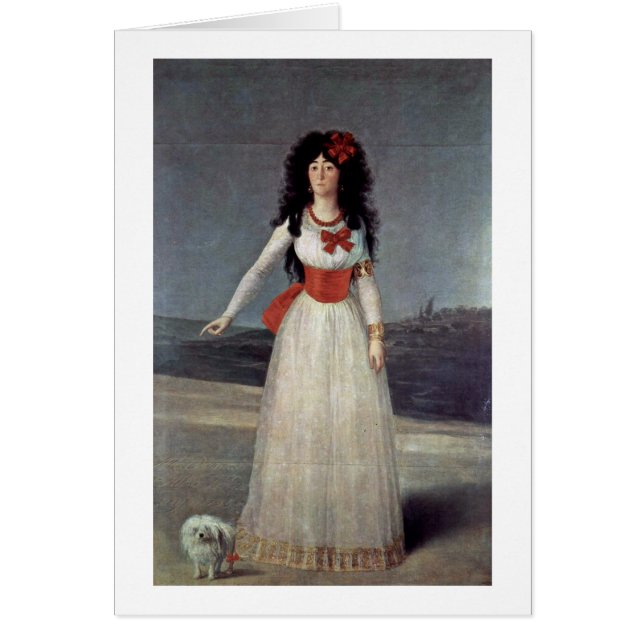 Portrait der Herzogin von Alba von Francisco de Go (Vorne)