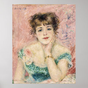 Portrait der Hübschen Schauspielerin Jeanne Samary Poster