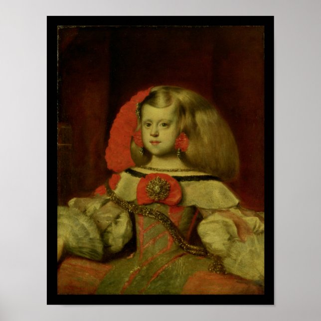 Portrait der Infanta Margarita Poster (Vorne)
