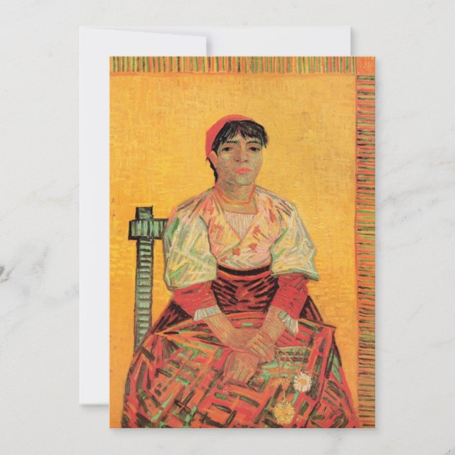 Portrait der italienischen Frau von Vincent van Go (Vorderseite)