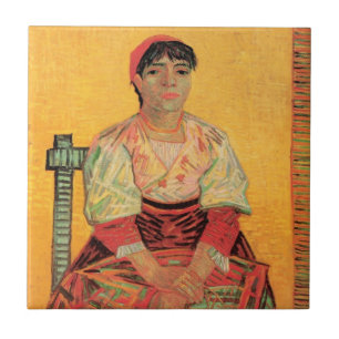Portrait der italienischen Frau von Vincent van Go Fliese