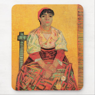Portrait der italienischen Frau von Vincent van Go Mousepad