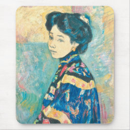 Portrait der japanischen Frau (von Fujishima Takej Mousepad