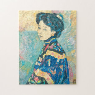Portrait der japanischen Frau (von Fujishima Takej Puzzle