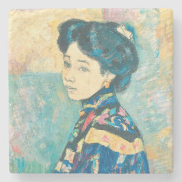 Portrait der japanischen Frau (von Fujishima Takej Steinuntersetzer