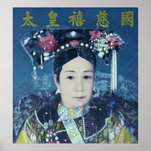 Portrait der Kaiserin Dowager Cixi Poster