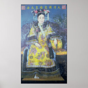 Portrait der Kaiserin Dowager Cixi Poster