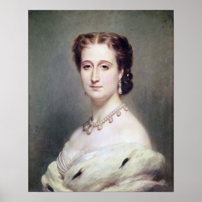 Portrait der Kaiserin Eugenie Poster (Vorne)