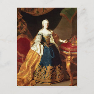 Portrait der Kaiserin Maria Theresa Postkarte