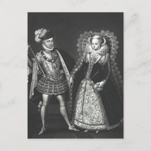 Portrait der Mary Queen of Schotten Postkarte