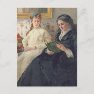 Portrait der Mutter und Schwester des Künstlers Postkarte