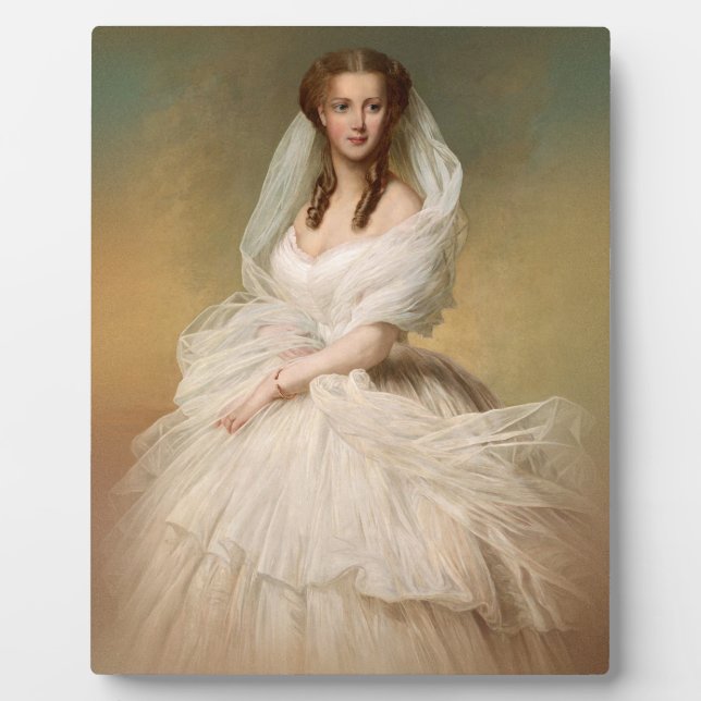 Portrait der Prinzessin Alexandra Fotoplatte (Vorderseite)