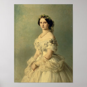 Portrait der Prinzessin von Baden, 1856 Poster