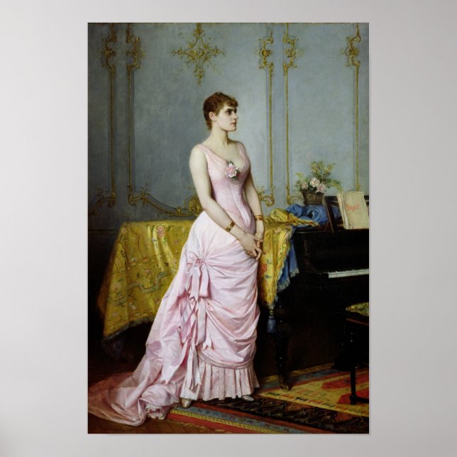 Portrait der Rose Caron 1886 Poster (Vorne)