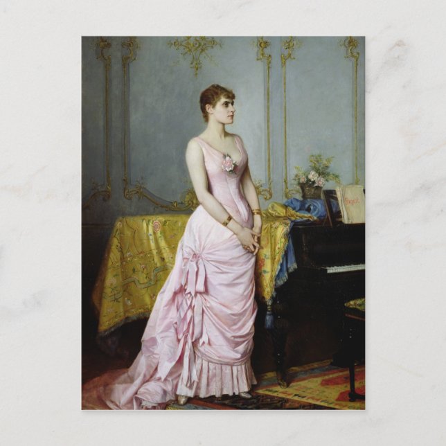 Portrait der Rose Caron 1886 Postkarte (Vorderseite)