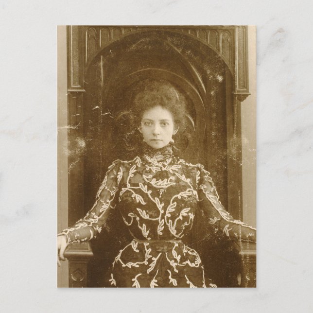 Portrait der Schauspielerin Vera Komissarzhevskaya Postkarte (Vorderseite)