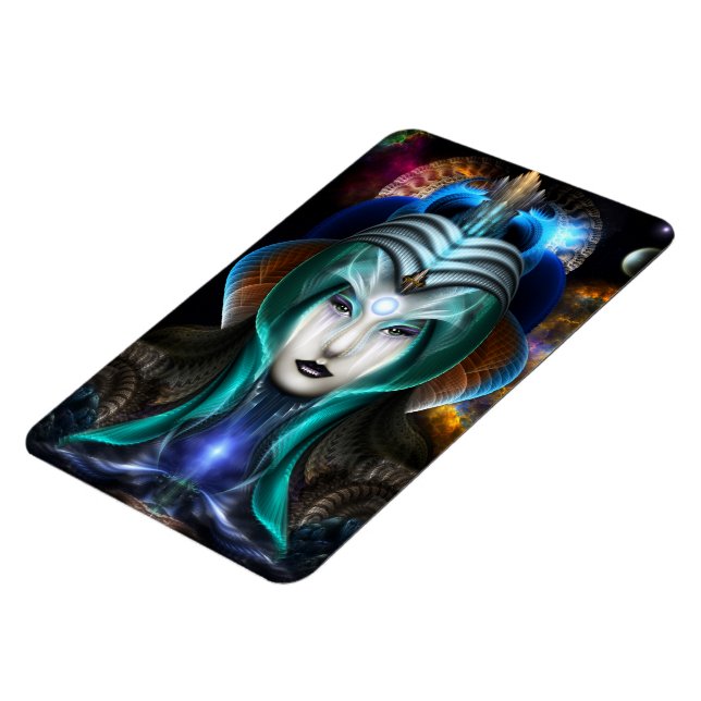 Portrait des Cyiria Foto Magnet (Linke Seite)