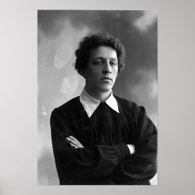 Portrait des Dichters Alexander Blok Poster (Vorne)
