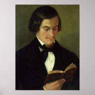 Portrait des Dichters Heinrich Heine 1842 Poster