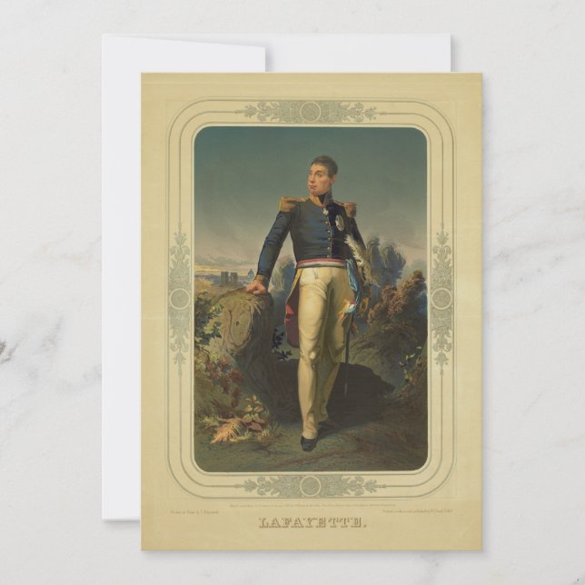 Portrait des französischen General Marquis de Lafa (Vorderseite)