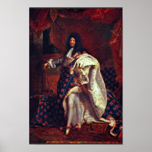 Portrait des französischen Königs Louis Xiv von Ri Poster