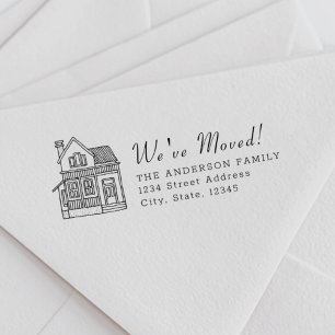 Portrait des Hauses Wir haben die Rücksendeadresse Permastempel