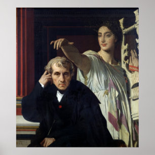 Portrait des italienischen Komponisten Cherubini Poster