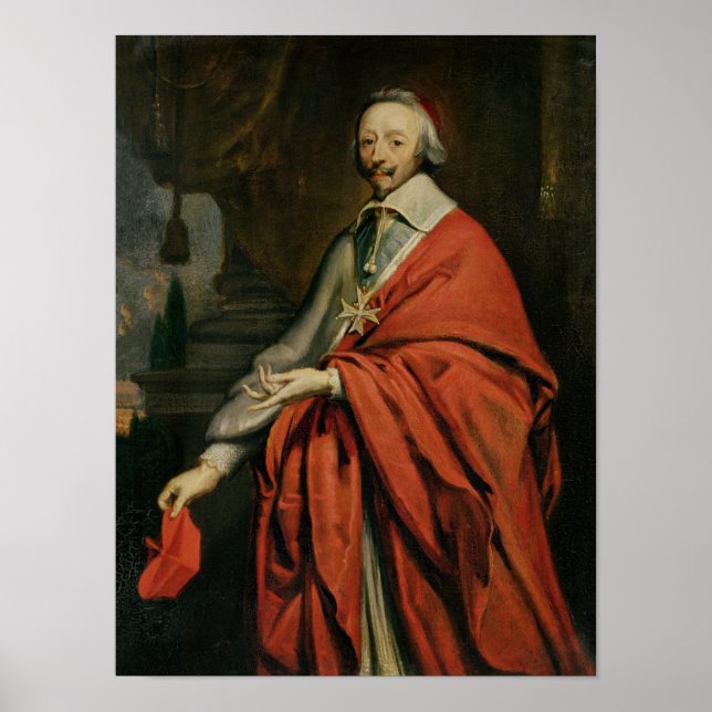 Portrait des Kardinals von Richelieu Poster (Vorne)