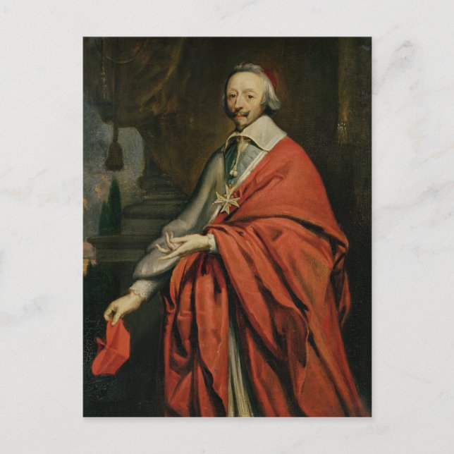 Portrait des Kardinals von Richelieu Postkarte (Vorderseite)