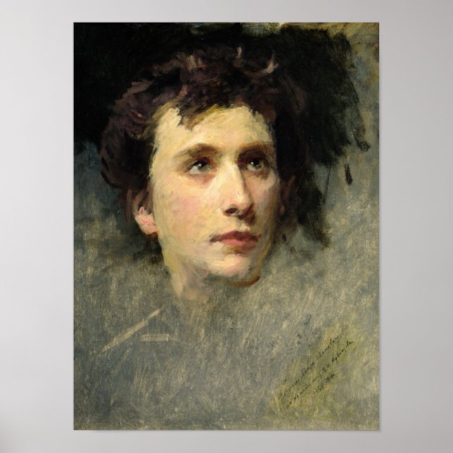 Portrait des Komponisten Pyotr Ilyich Poster (Vorne)
