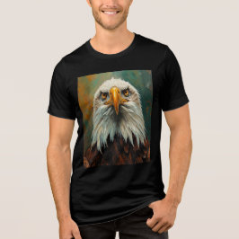 Portrait des künstlerischen Adlers - T-Shirt zur Ö Tri-Blend Shirt