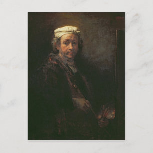 Portrait des Künstlers in seinem Easel, 1660 Postkarte