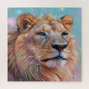 Portrait des Löwen Puzzle