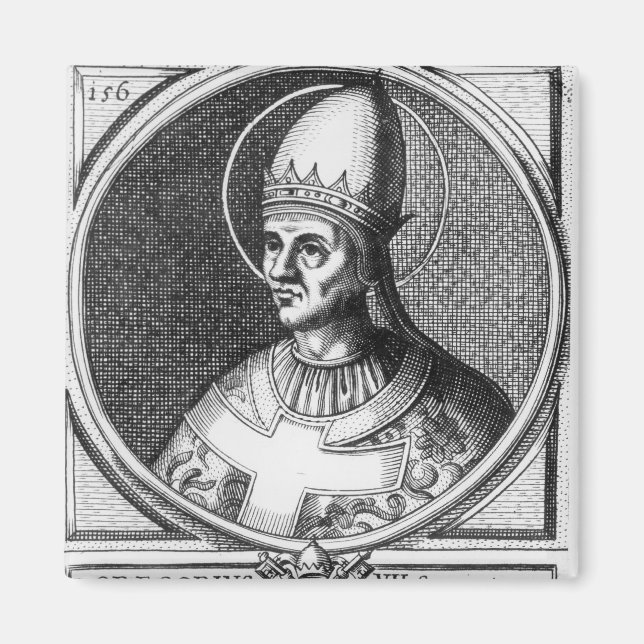 Portrait des Papstes Gregory VII Magnet (Vorne)