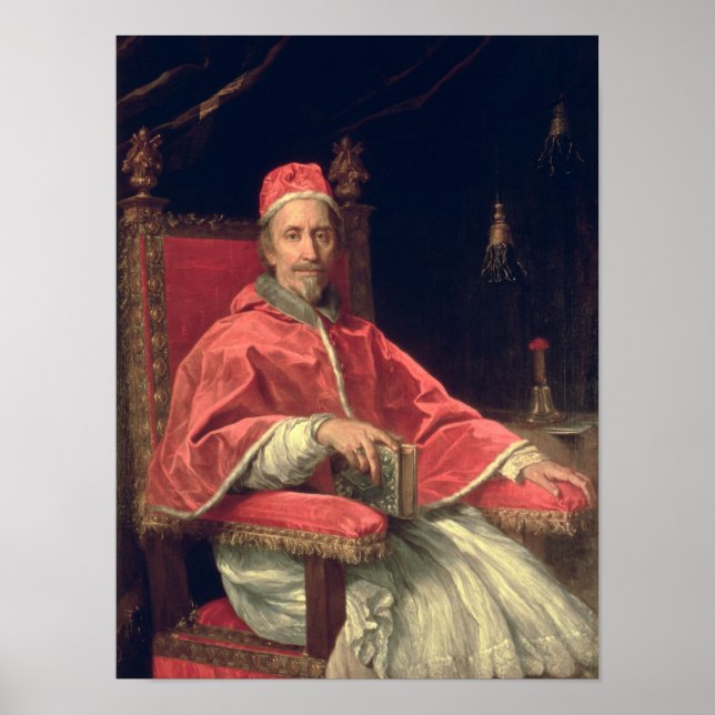 Portrait des Papstes IX Poster (Vorne)