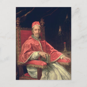 Portrait des Papstes IX Postkarte